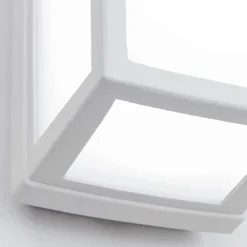 ORION Væglamper > Hvid LED udendørs væglampe Bob i aluminium, IP54