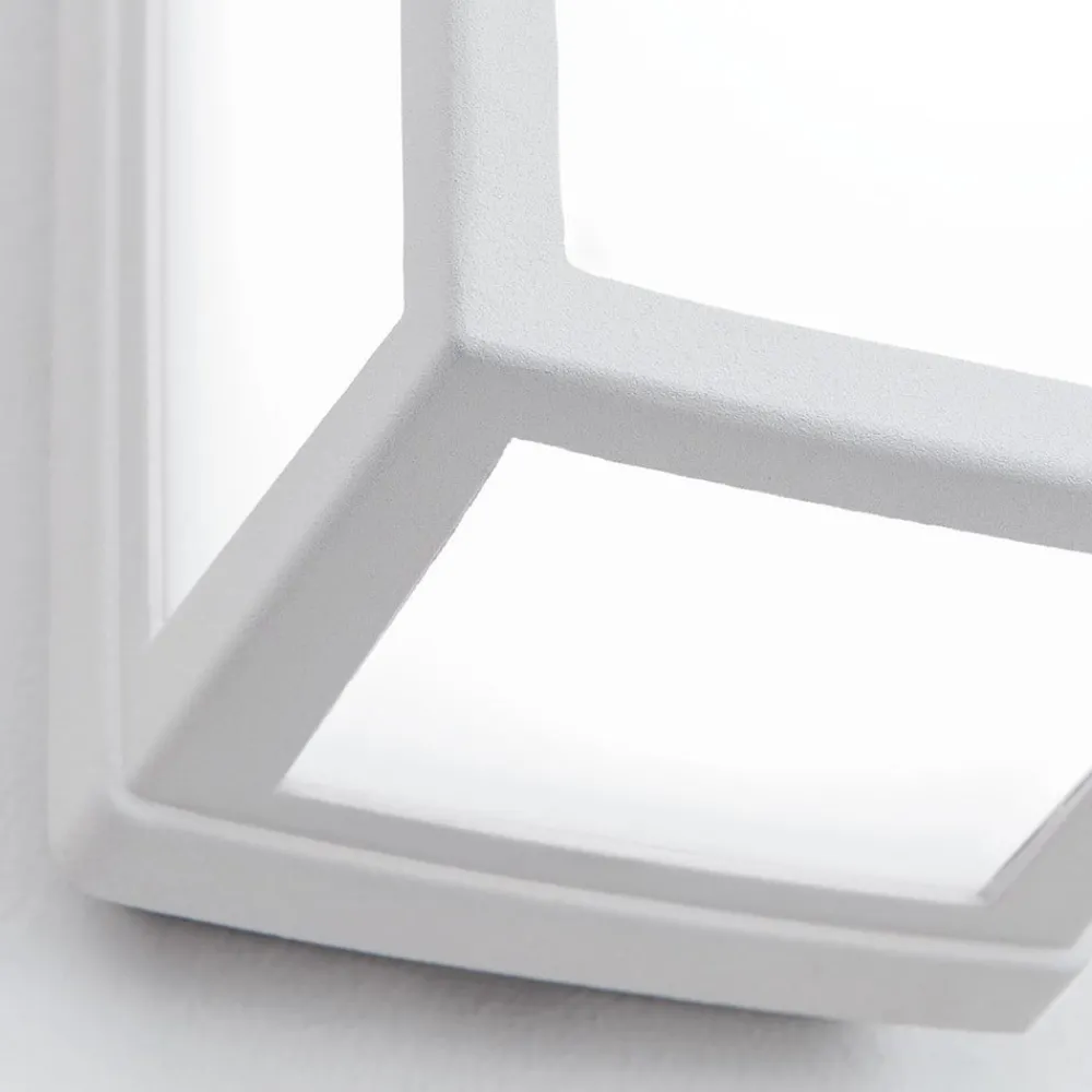 ORION Væglamper > Hvid LED udendørs væglampe Bob i aluminium, IP54