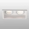 Indbygningsspots ^ FARO BARCELONA Hyde indbygningslampe, 2 lyskilder, svingbar hvid