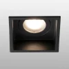 Loftlamper|Indbygningsspots ^ FARO BARCELONA Hyde spot 1 lyskilde stel kantet IP44 sort