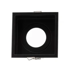 Loftlamper|Indbygningsspots ^ FARO BARCELONA Hyde spot 1 lyskilde stel kantet IP44 sort