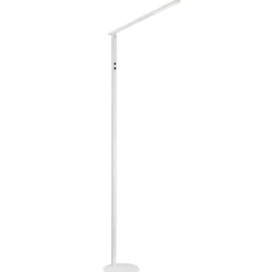 Arbejdsrum/Kontor|Gulvlamper ^ Fabas Luce Ideal LED-gulvlampe, 1 lyskilde, CCT, hvid