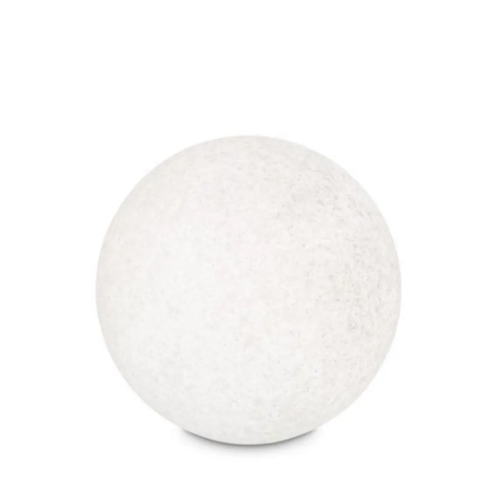 Udendørs Spot ^ Ideallux Ideal Lux Doris lampe med jordspyd, hvid, plast, Ø 78 cm