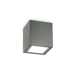 Ideallux Udendørs Loftlamper > Ideal Lux downlight Techo IP54, antracit, metal 15 x 15 cm