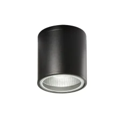 Loftlamper ^ Ideallux Ideal Lux Gun loftlampe til badeværelset, sort
