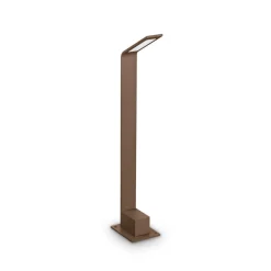Ideallux Gadebelysning > Ideal Lux LED-gadelampe Agos brun 3.000 K Højde 60 cm aluminium
