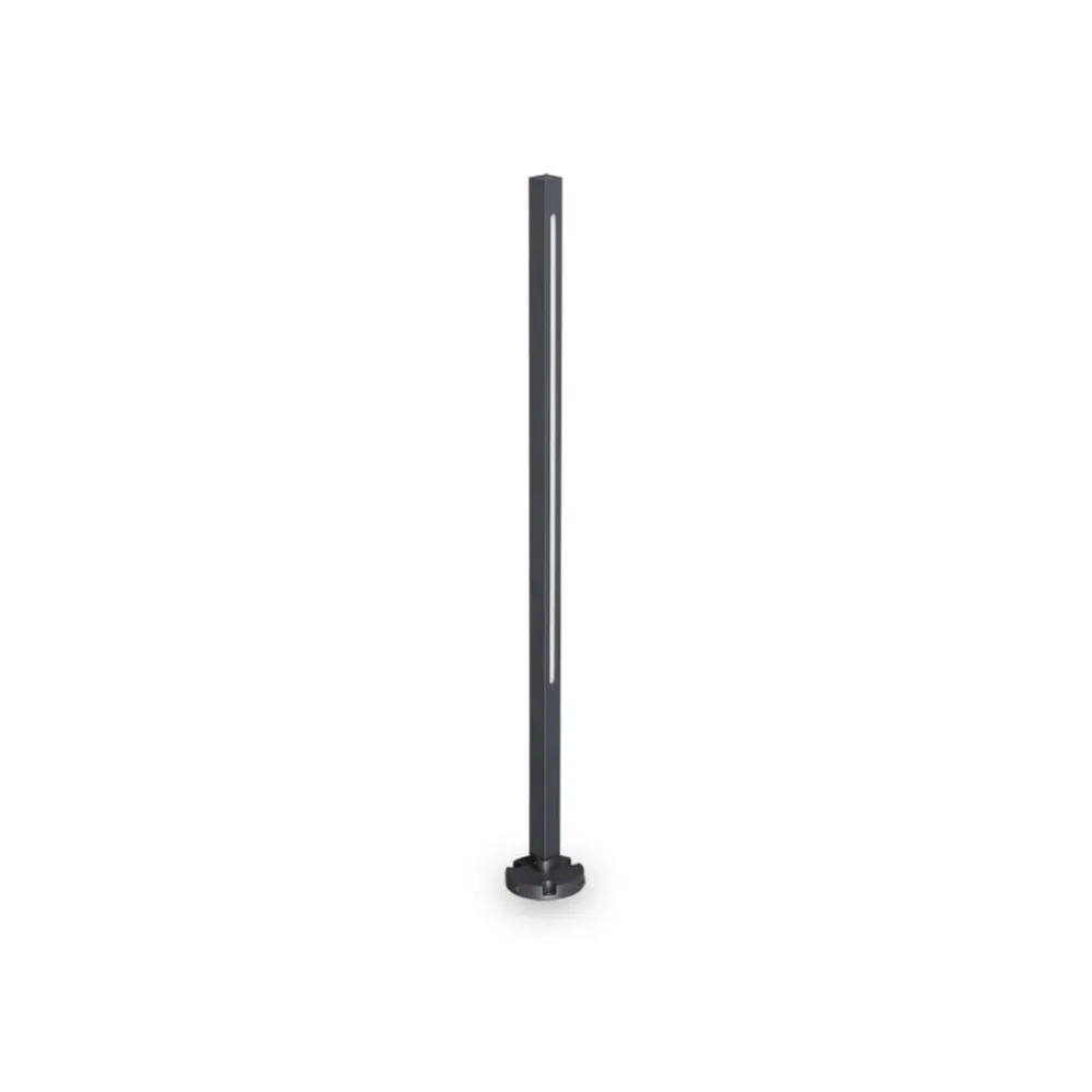 Ideallux Udendørs Spot|Gadebelysning > Ideal Lux LED-gadelampe Jedi antracit metal Højde 80,5 cm