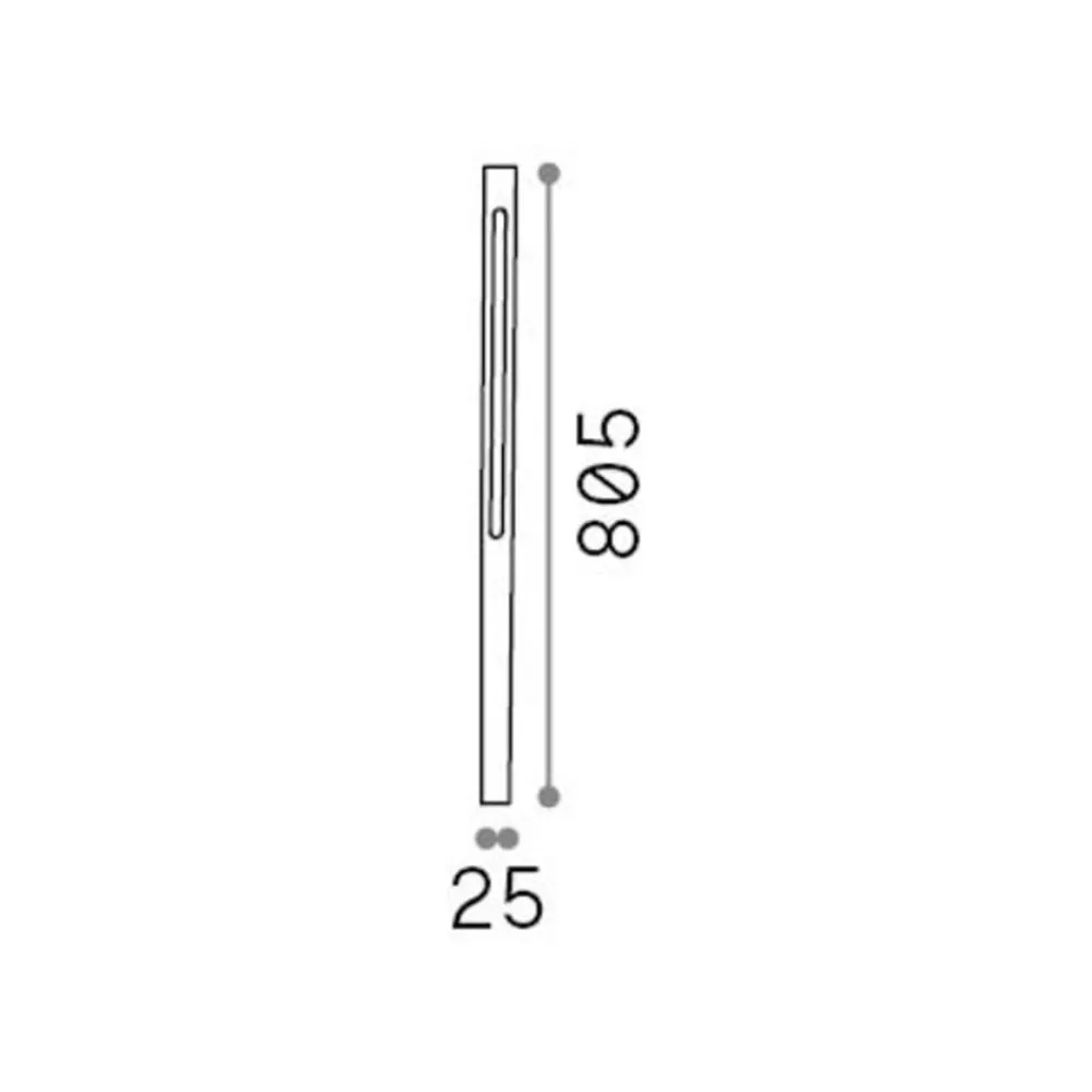 Ideallux Udendørs Spot|Gadebelysning > Ideal Lux LED-gadelampe Jedi antracit metal Højde 80,5 cm