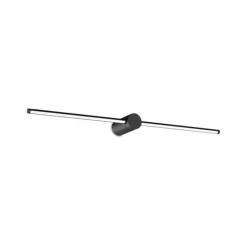Ideallux Væglamper > Ideal Lux LED-væglampe Filo, sort, bredde 75 cm, metal