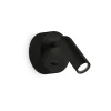 Væglamper ^ Ideallux Ideal Lux LED-vægspot Bean, Ø 7 cm, sort metal/glas