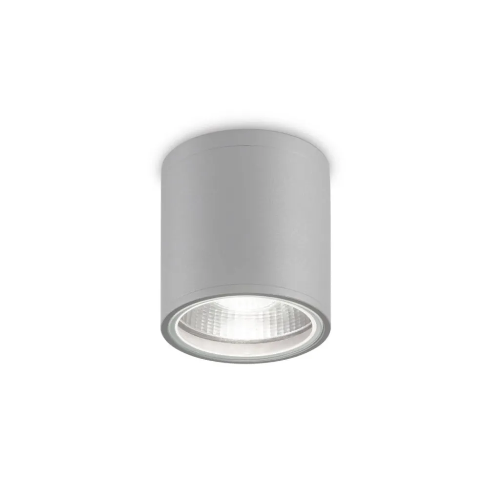 Ideallux Udendørs Loftlamper > Ideal Lux loftlampe Gun, grå, aluminium, IP44, GU10
