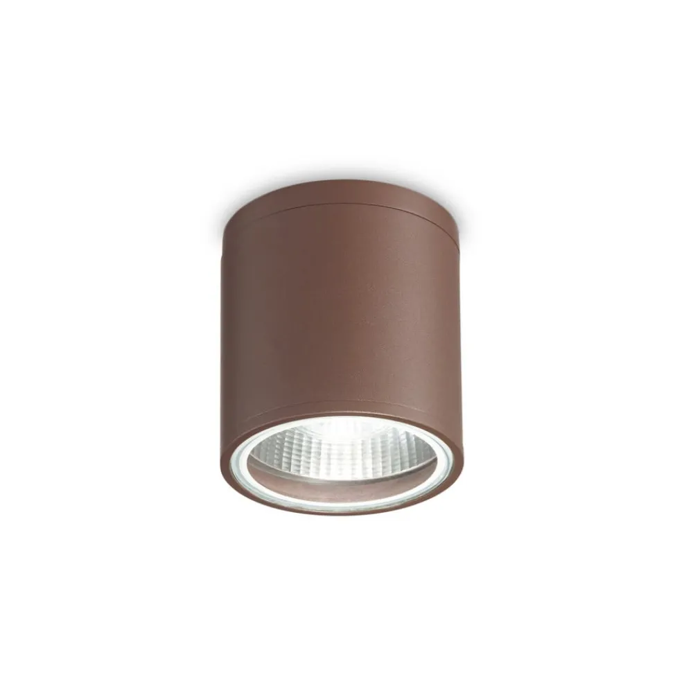 Ideallux Udendørs Loftlamper > Ideal Lux loftlampe Gun, kaffebrun, aluminium, IP44, GU10