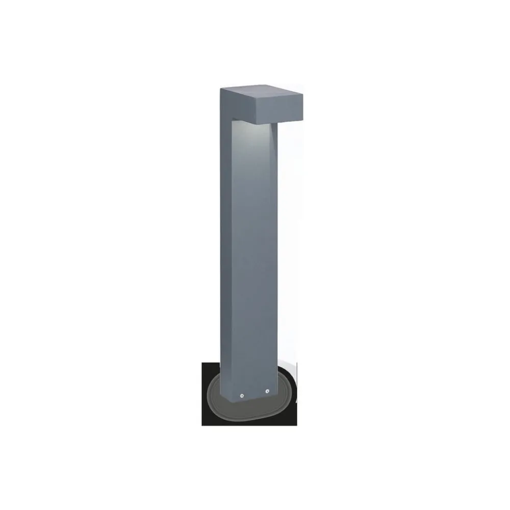 Ideallux Gadebelysning > Ideal Lux Sirio vejlampe, antracit, aluminium, højde 60 cm
