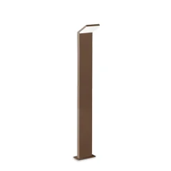 Ideallux Gadebelysning > Ideal Lux Style LED-gadelampe, brun, højde 100 cm, 3.000 K