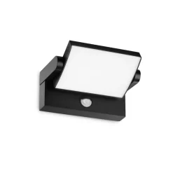 Ideallux Væglampe Med Sensor > Ideal Lux udendørs LED-væglampe Swipe Sensor, sort, IP54