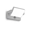 Væglampe Med Sensor ^ Ideallux Ideal Lux udendørs væglampe med sensor Swipe grå metal 3.000K
