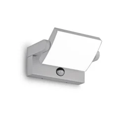 Væglampe Med Sensor ^ Ideallux Ideal Lux udendørs væglampe med sensor Swipe grå metal 3.000K