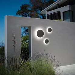 Ideallux Væglamper > Ideal Lux udendørs væglampe Punto antracit Ø 18 cm, metal
