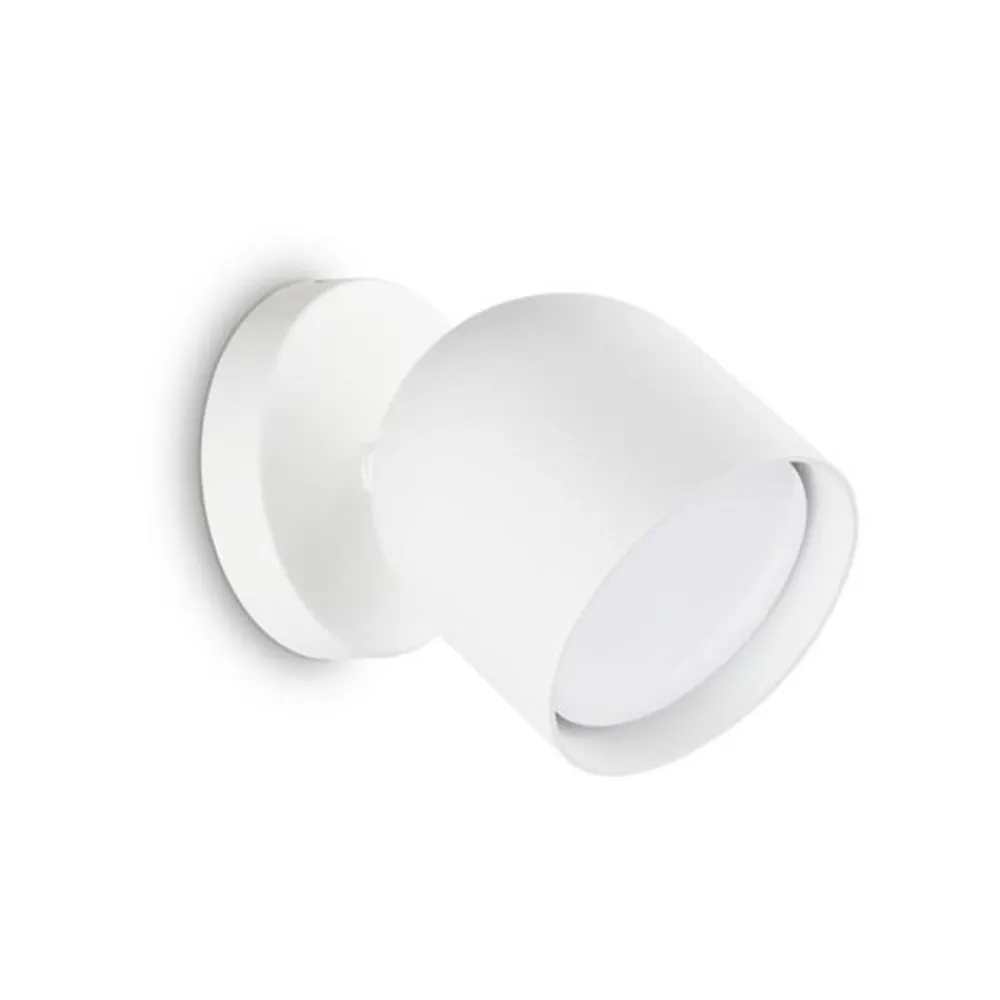Ideallux Væglamper|Væglamper > Ideal Lux væglampe Dodo, hvid, 1 lyskilde, metal Ø 8,5 cm