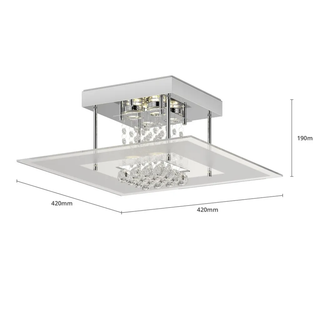 Loftlamper ^ Lindby Iøjnefaldende LED-loftslampe Lisandra