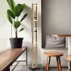 Globo Gulvlamper|Gulvlamper > Illa LED-gulvlampe i trædesign