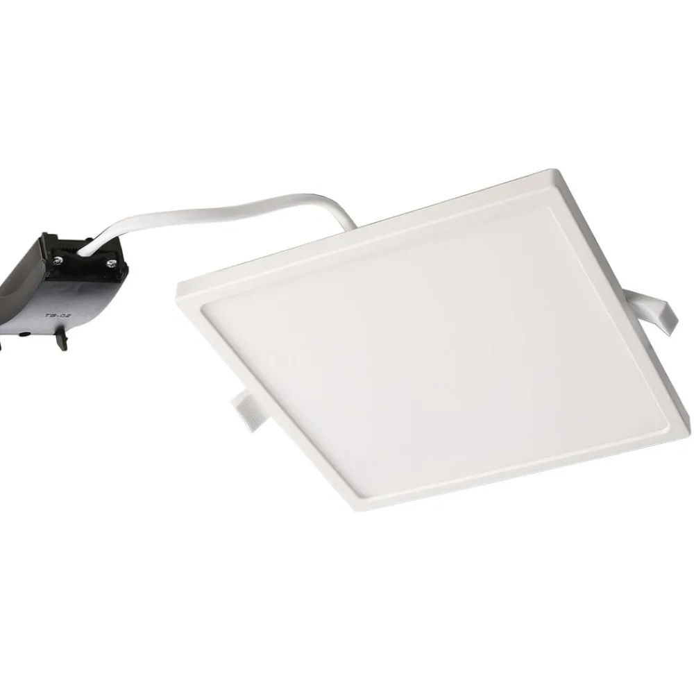 Indbygningsspots ^ Deko-Light Indbygget loftlampe med LED Alya hvid 18x18cm 2.700 K