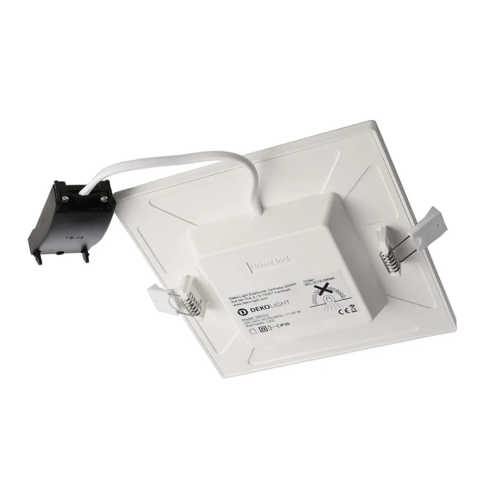 Indbygningsspots ^ Deko-Light Indbygget loftlampe med LED Alya hvid 18x18cm 2.700 K
