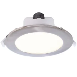 Deko-Light Loftlamper|Indbygningsspots > Indbygget loftlampe med LED Acrux, Ø 15 cm, sølvfarvet mat, CCT