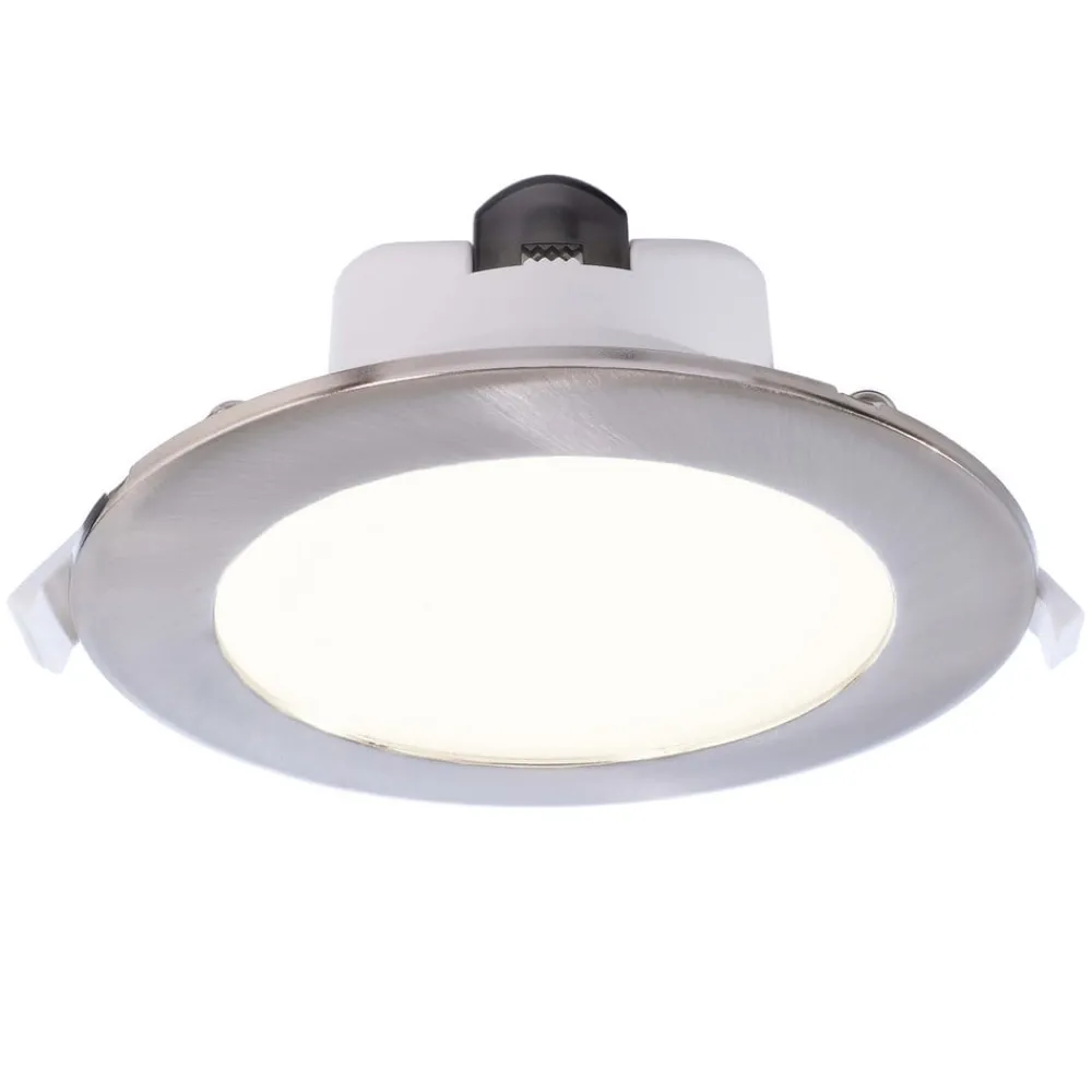 Deko-Light Loftlamper|Indbygningsspots > Indbygget loftlampe med LED Acrux, Ø 15 cm, sølvfarvet mat, CCT