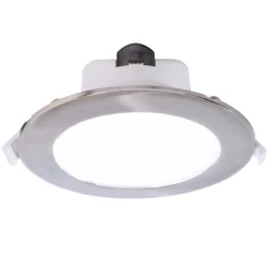 Deko-Light Loftlamper|Indbygningsspots > Indbygget loftlampe med LED Acrux, Ø 15 cm, sølvfarvet mat, CCT