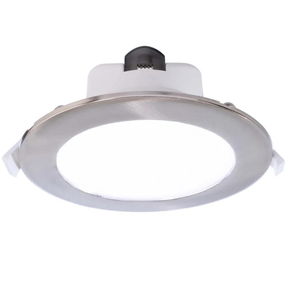 Deko-Light Loftlamper|Indbygningsspots > Indbygget loftlampe med LED Acrux, Ø 15 cm, sølvfarvet mat, CCT
