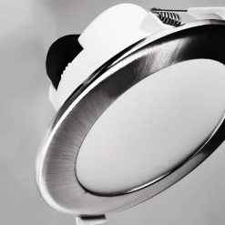 Deko-Light Loftlamper|Indbygningsspots > Indbygget loftlampe med LED Acrux, Ø 15 cm, sølvfarvet mat, CCT