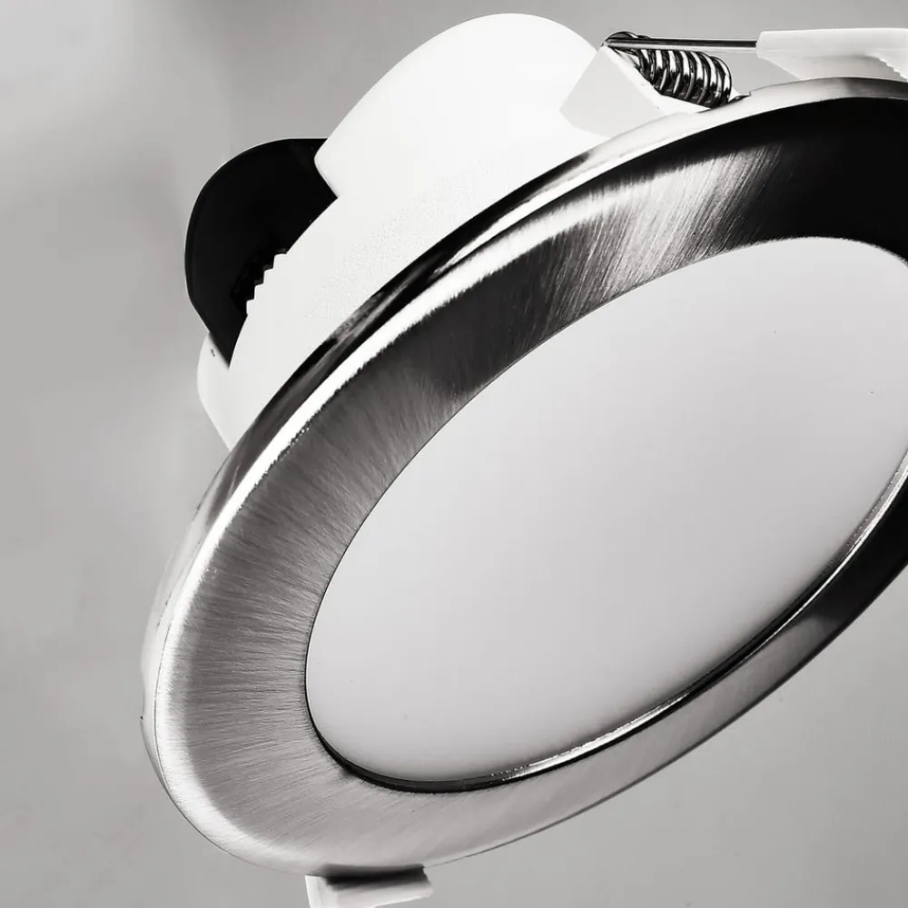 Deko-Light Loftlamper|Indbygningsspots > Indbygget loftlampe med LED Acrux, Ø 15 cm, sølvfarvet mat, CCT