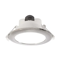 Indbygningsspots ^ Deko-Light Indbygget loftlampe med LED Acrux, Ø 11 cm, sølvfarvet mat, CCT