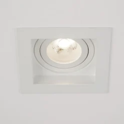 Indbygningsspots ^ Searchlight Indbygningslampe Grid One, hvid, 10 x 10 cm, aluminium, GU10