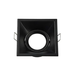 Indbygningsspots ^ Searchlight Indbygningslampe Slim Trim Square, sort, 9 x 9 cm, aluminium, GU10