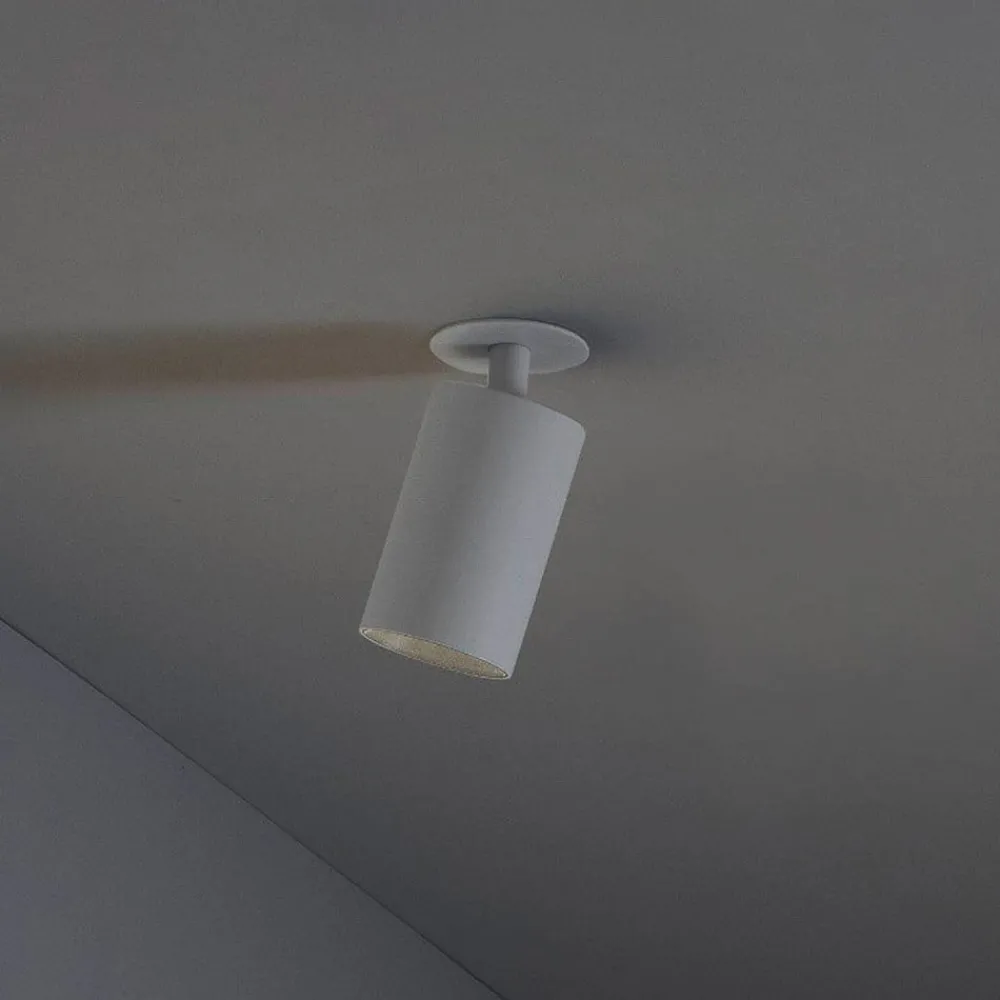 FARO BARCELONA Loftlamper|Spotlights > Indbygningsspot Stan, hvid, aluminium, Ø 6 cm