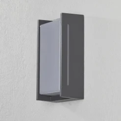 Væglamper ^ Trio Lighting Indus udendørs LED-væglampe, antracit