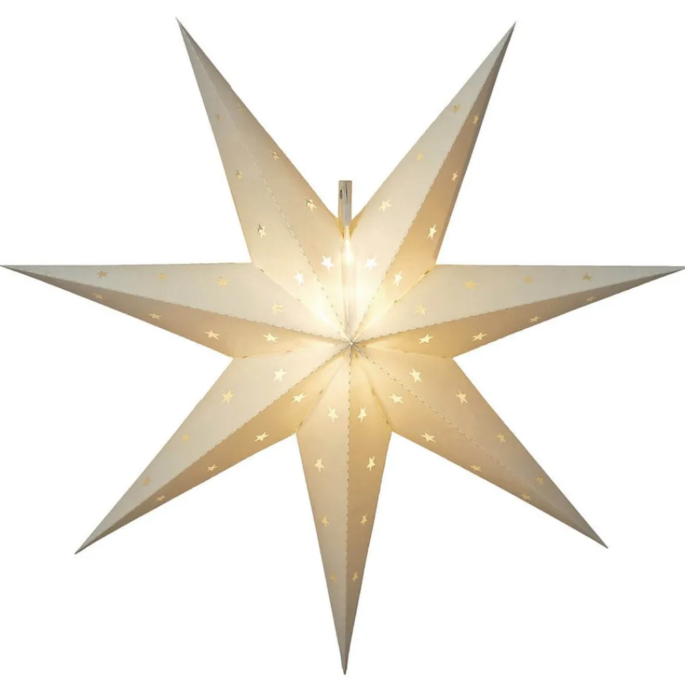 STAR TRADING Dekorationsbelysning|Julepynt > IP44 - dekostjerne Alice, inden- og udendørs, hvid