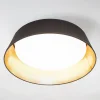 Reality Leuchten Loftlamper > I sort-guld – rund LED-loftlampe Ponts