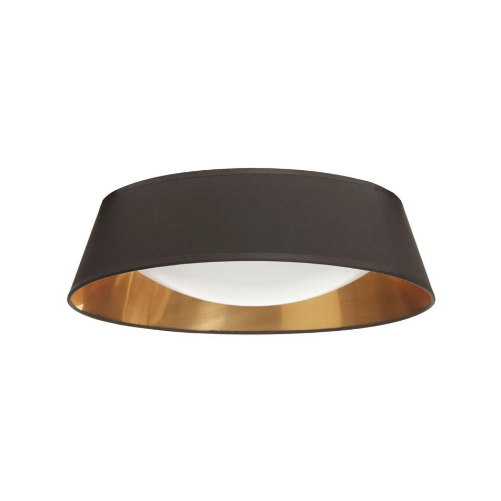 Reality Leuchten Loftlamper > I sort-guld – rund LED-loftlampe Ponts