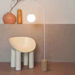 IT´S ABOUT ROMI Gulvlamper|Gulvlamper > IT'S ABOUT ROMI Bueformet lampe Tivoli, hvid, højde 163 cm