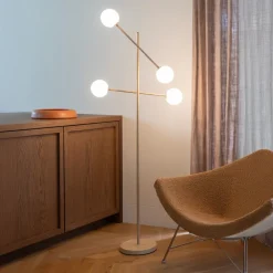 IT´S ABOUT ROMI Gulvlamper > IT'S ABOUT ROMI Gulvlampe Copenhagen, beige, glas, drejelig