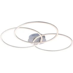 JUST LIGHT. GmbH Loftlamper > Ivanka LED-loftlampe, 3 ringe, stål