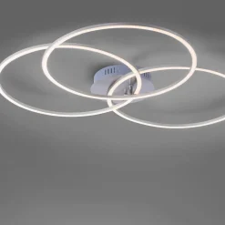 JUST LIGHT. GmbH Loftlamper > Ivanka LED-loftlampe, 3 ringe, stål