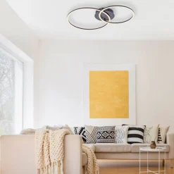JUST LIGHT. GmbH Loftlamper > Ivanka LED-loftlampe, to ringe, sort