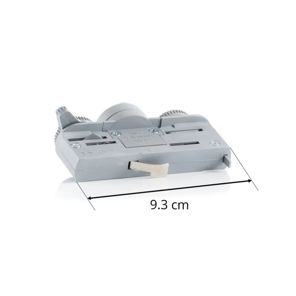 Skinnesystem ^ Ivela Adapter, 3-faset, 220-240 V, 10 kg, sølv