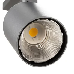 Ivela Skinnesystem > LED-skinnespot Perfetto Puro, 3-faset sølv 930