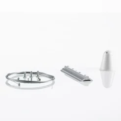 Ivela Skinnesystem > LKM rebophæng 200 cm, plade 12 cm, hvid