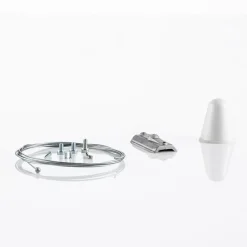 Skinnesystem ^ Ivela LKM rebophæng 200 cm, plade 6 cm, hvid